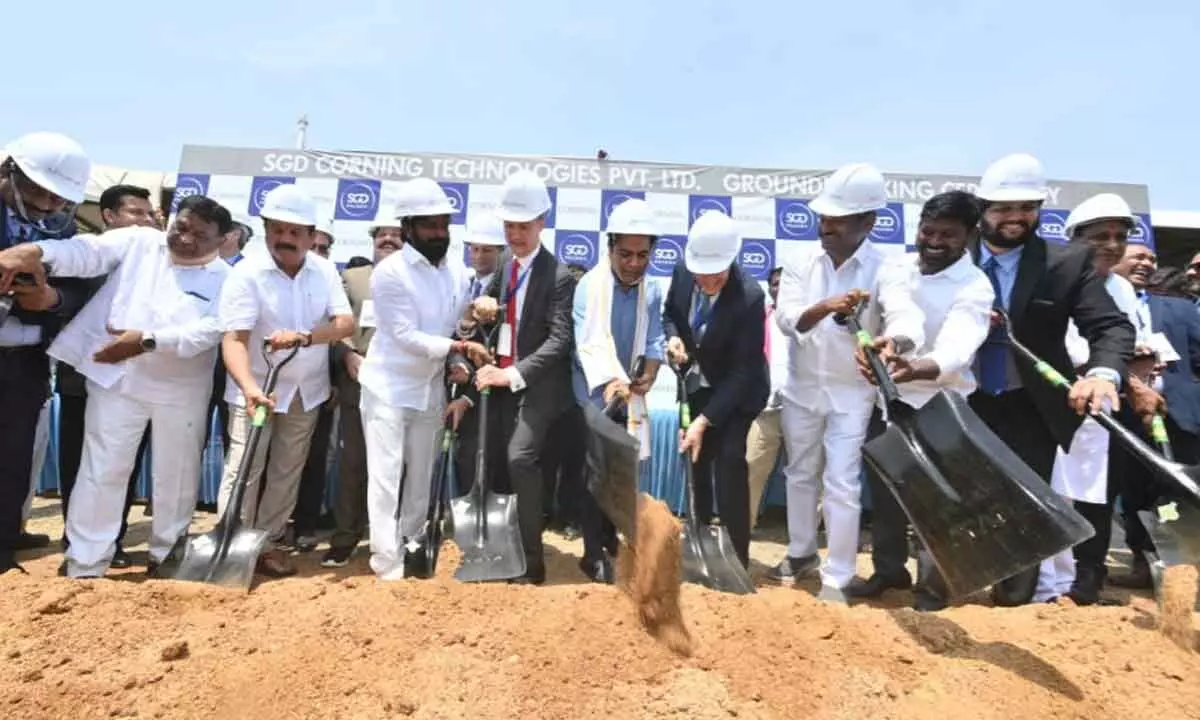 Ground breaking ceremony held for SGD Corning Technologies Private Limited in Mahabubnagar