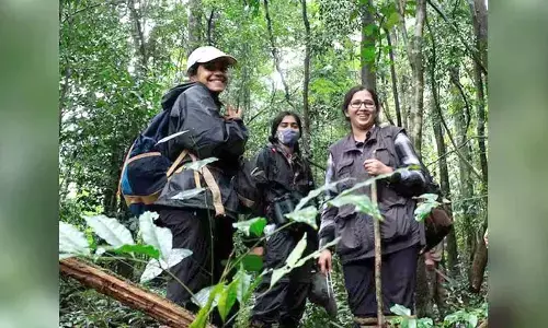From L to R: Bharti Dharapuram, Pooja Pawar, Jahnavi Joshi
