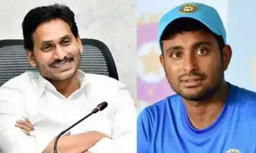 Ambati Rayudu meets AP CM YS Jagan Mohan Reddy in Tadepalli