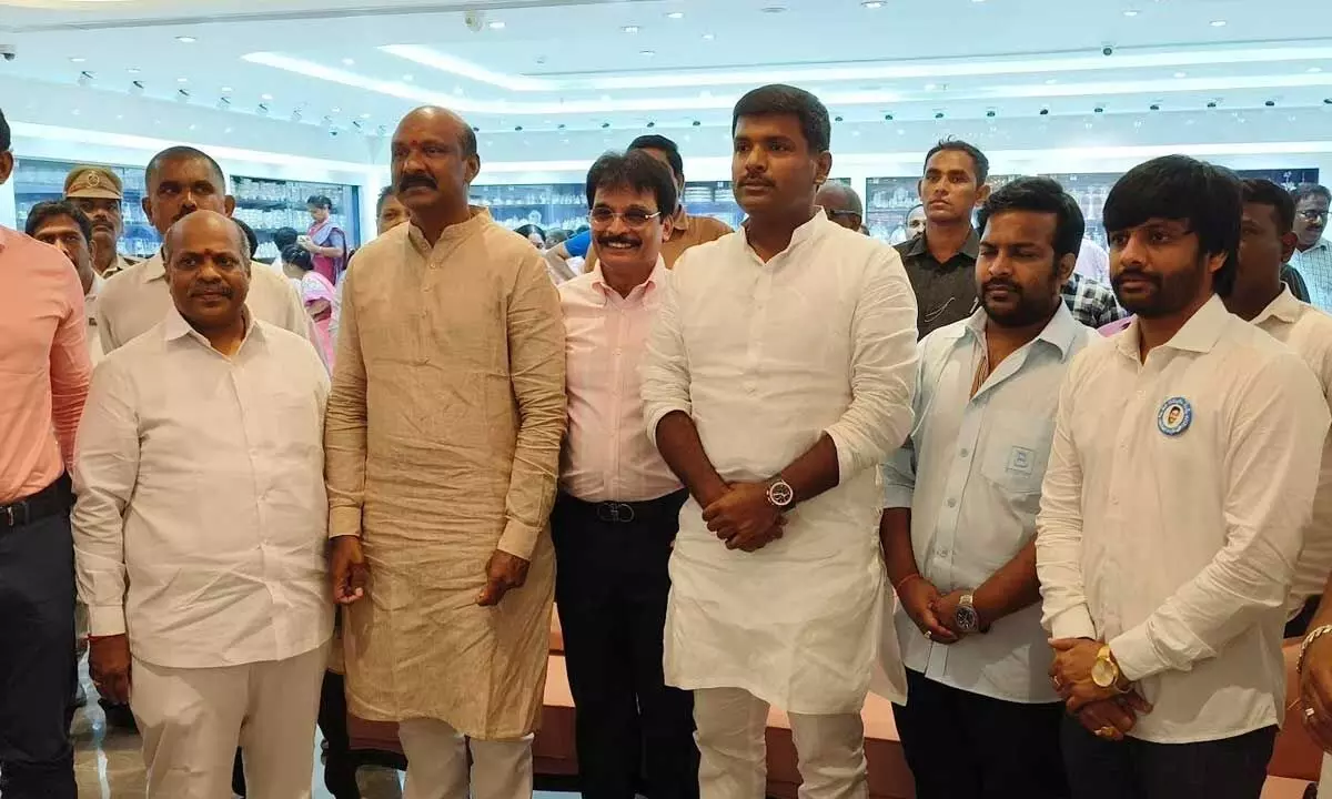 IT and Industries Minister at the launch of CMR Jewellery showroom at Gopalapatnam in Visakhapatnam