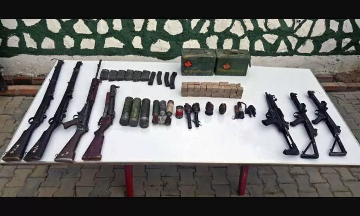 Weapons Found During Joint Operations By Security Forces In Violence-Hit Manipur