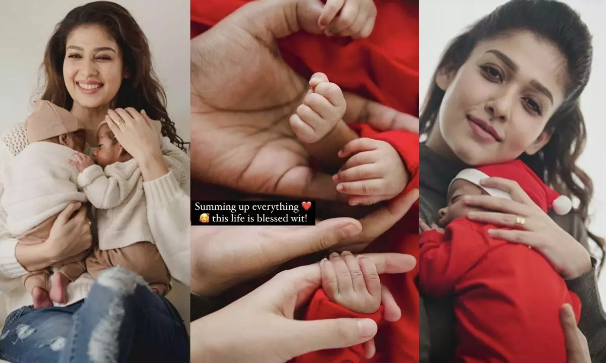 Nayan- Vignesh reveals their twin babies faces; here are the pics
