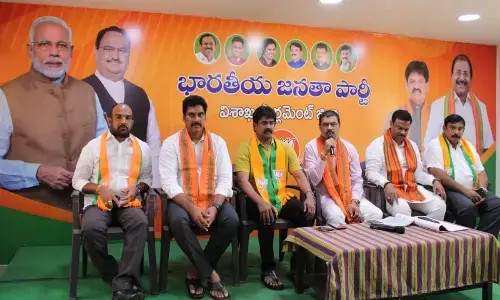 Rajya Sabha member CM Ramesh addressing media in Visakhapatnam on Friday