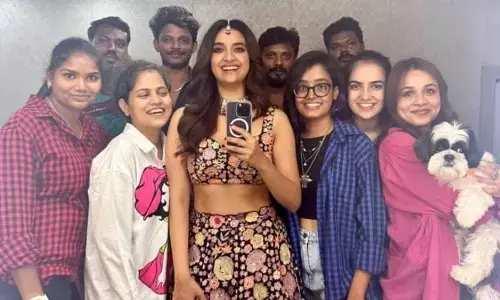 Keerthi Suresh drops an update on ‘Bholaa Shankar’ Sangeeth song shoot