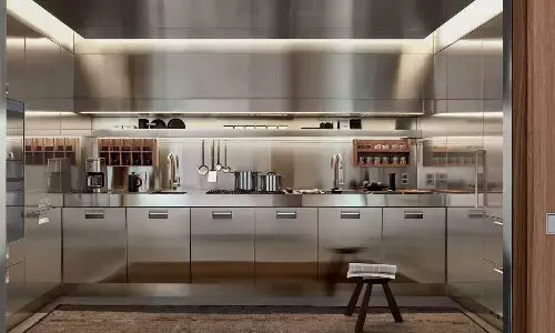 Galvanized kitchen model revolutionizes modern culinary spaces