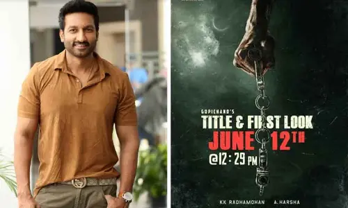 Gopichands next title and poster to be out on this day
