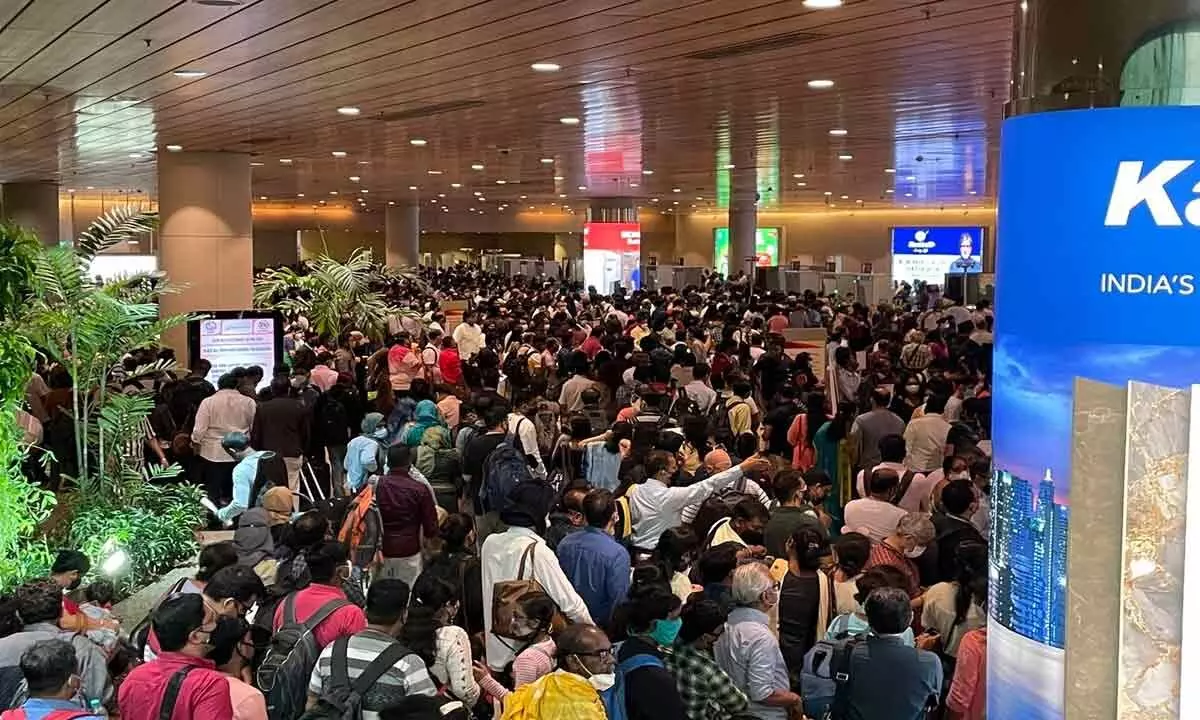 Chaos at Mumbai Airport