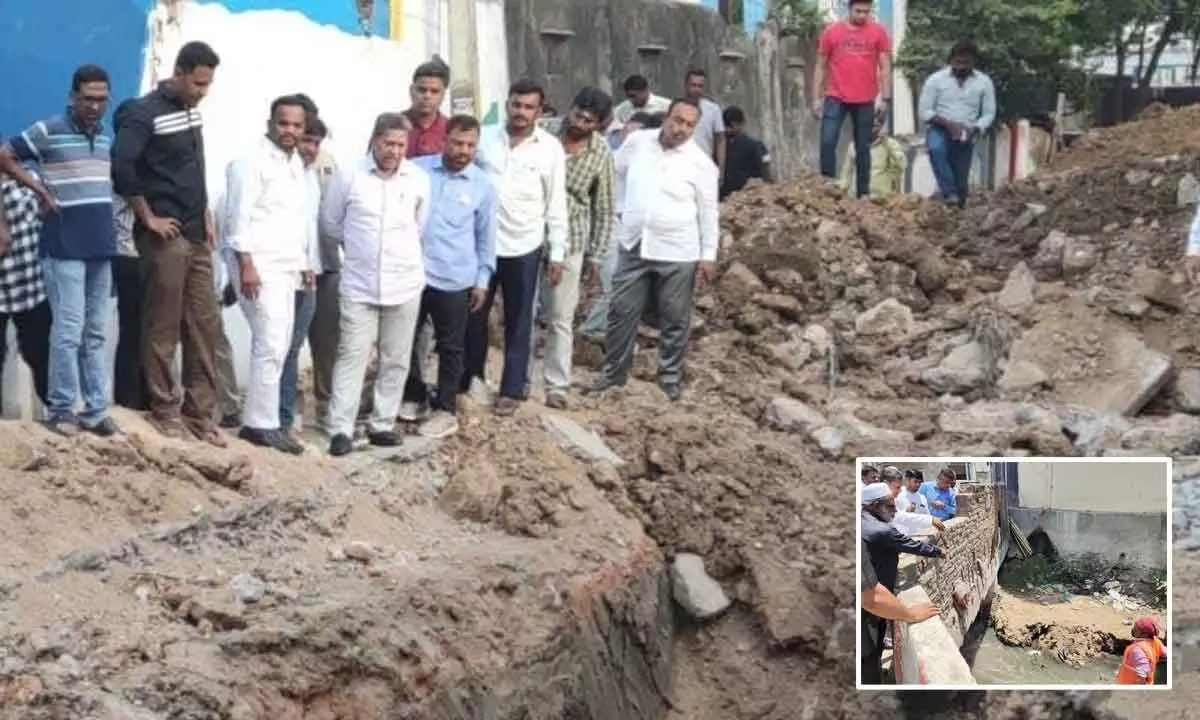 Hyderabad: With monsoon around the corner, GHMC yet to wrap up nala works
