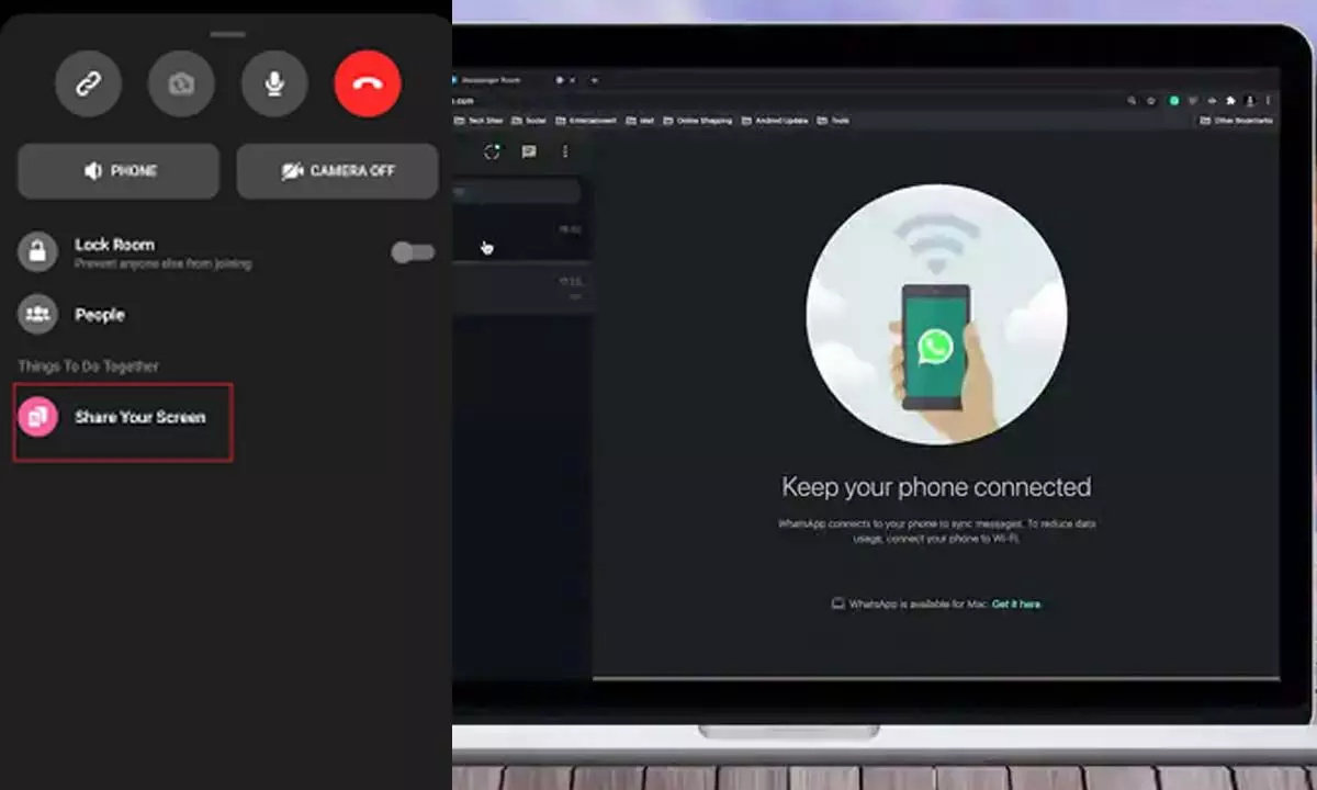 How to share WhatsApp video call screen on Windows