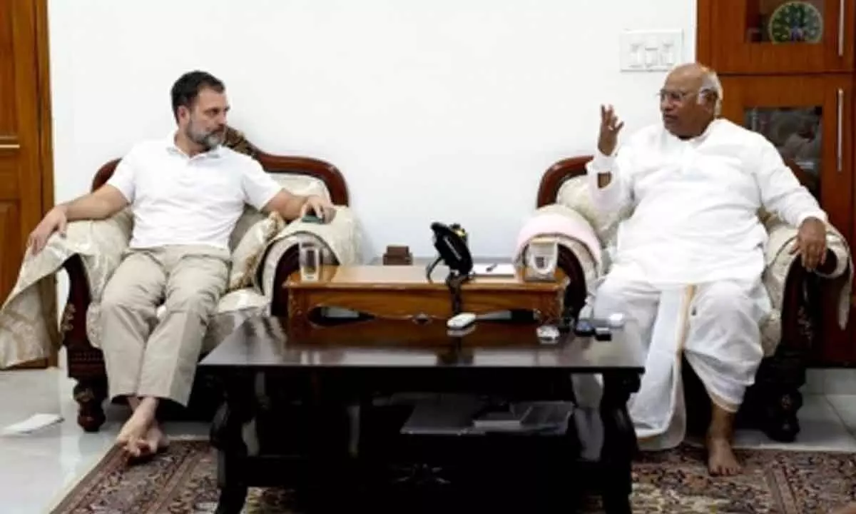 Rahul Gandhi and President Mallikarjun Kharge