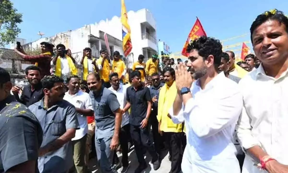 Lokesh padayatra in Seema buoys cadres