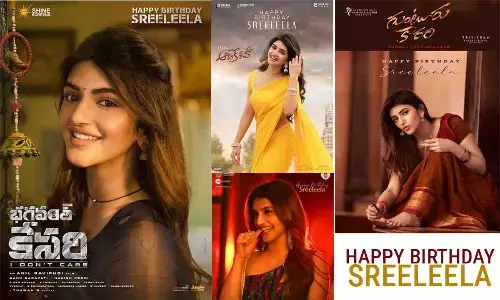 Guntur Kaaram to Bhagavanth Kesari: Sreeleela giving treats with first looks on her birthday