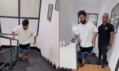 Not bad Rishabh: Pant shares video of his recovery, climbs stairs without support