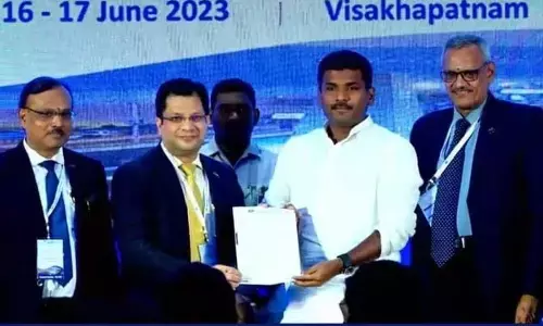 Industries and IT Minister Gudivada Amarnath at the inaugural of the two-day-long 24th national conference in Visakhapatnam on Friday