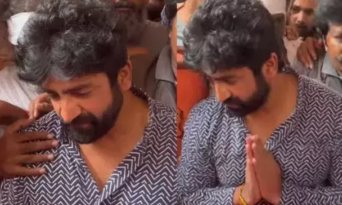 Shekar Master sheds into tears seeing Rakesh Master for the last time