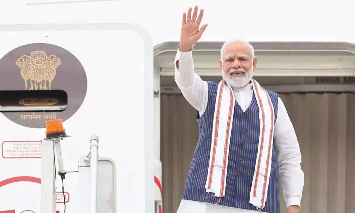 PM Modi Left For State Visit To US
