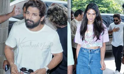 Allu Arjun showered blessings to ‘Mega little princess;’ visits hospital along with his wife Sneha