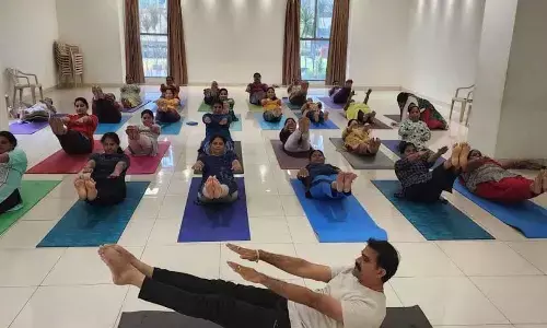 Many youngsters find yoga a holistic healing regimen and make it an integral part of their life in Visakhapatnam