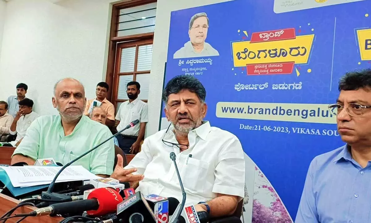 DCM DK Shivakumar on Wednesday launched the official portal of the Brand Bengaluru campaign