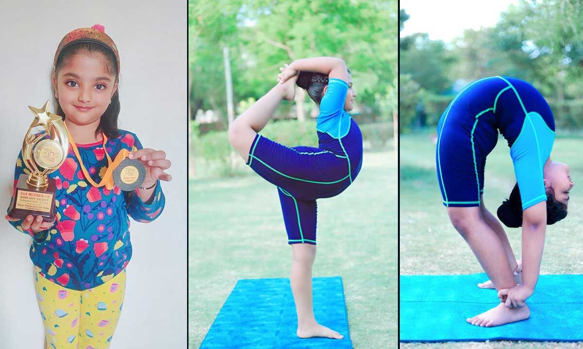 Vaneesha Bajoria 8-yr-old exploring the depths of Yoga