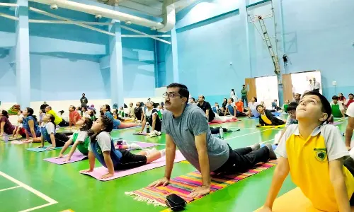 Greenwood High School celebrates International Yoga Day