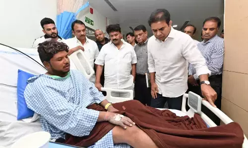 KTR Visits Injured in Flyover Accident
