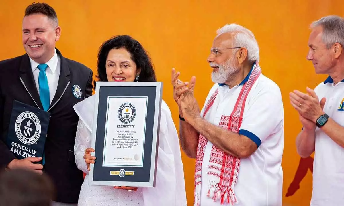 Guinness Record for PMs Yoga event