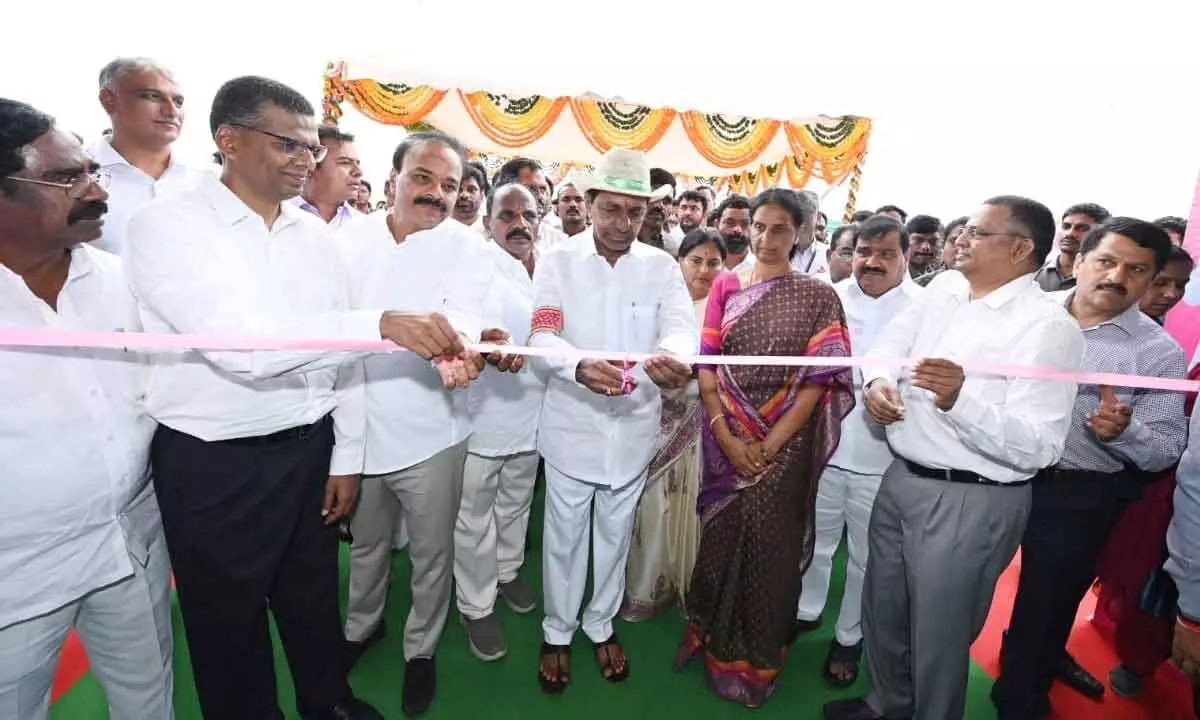 KCR inaugurates world class Railway Bogie and coach factory