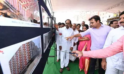 KCR inaugurates 2BHK houses in Kollur
