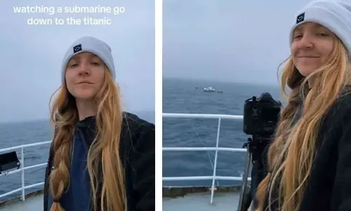 Watch The Viral Video Of A Titan Submersible Beganing Its Journey To Titanic