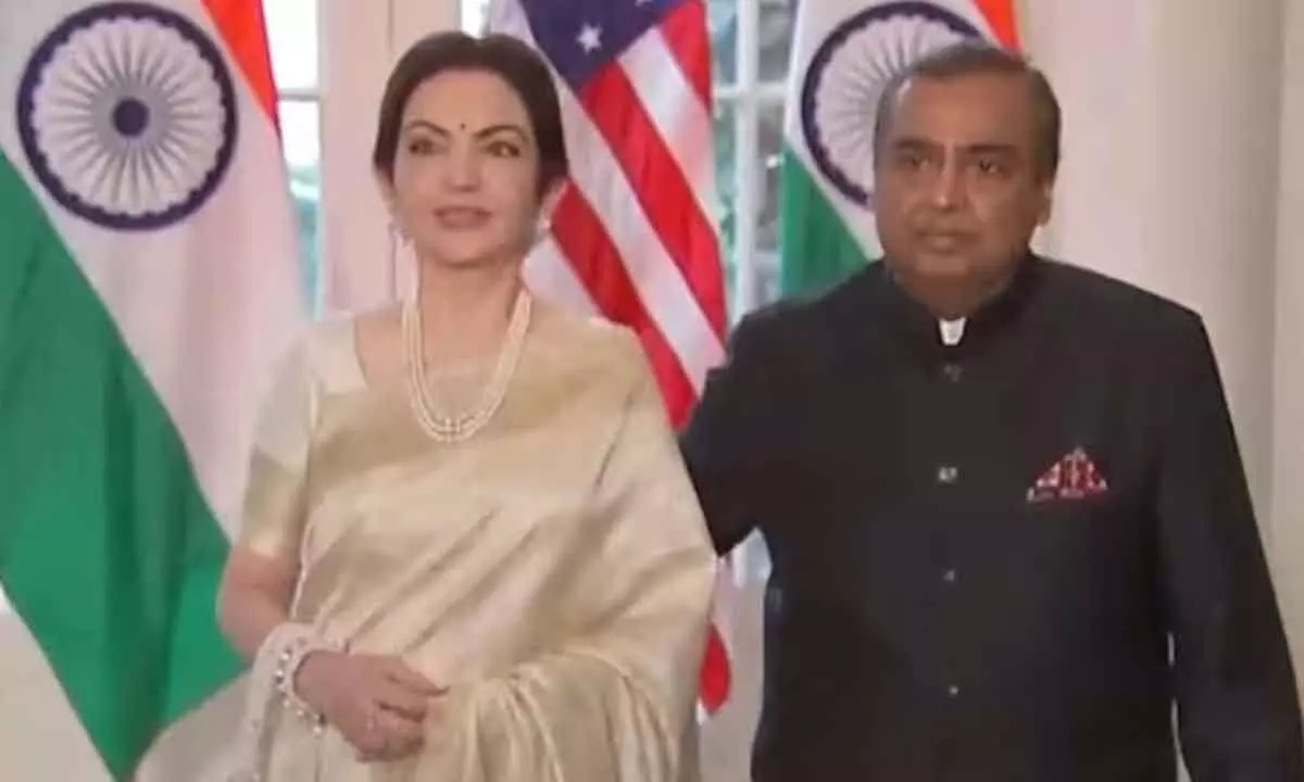Mukesh Ambani Along With His Wife Nita Ambani Attend State Dinner At White House