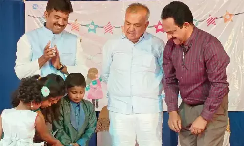SOS day celebrated with childrens from Transport Minister Ramalinga Reddy