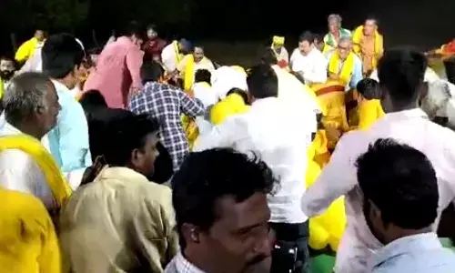 TDP dias collapsed in Battulavari gudem