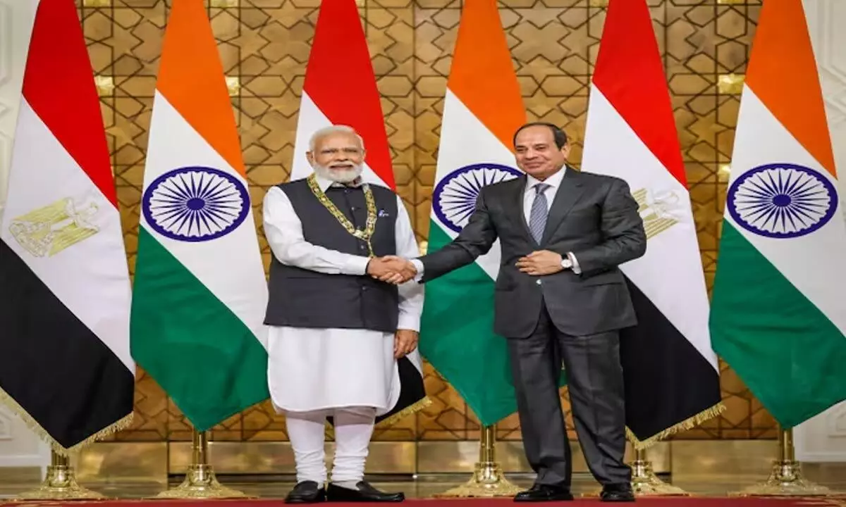 PM Modi, Egyptian Prez El-Sisi sign pact to elevate ties to Strategic Partnership