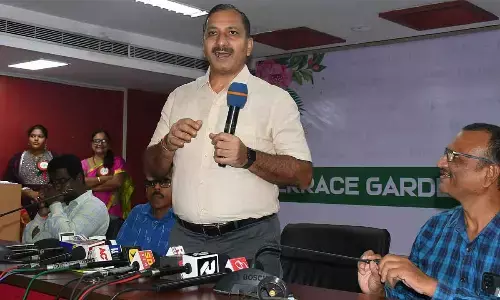 Principal Secretary Chiranjiv Choudhary addressing a meeting in Vijayawada on Sunday