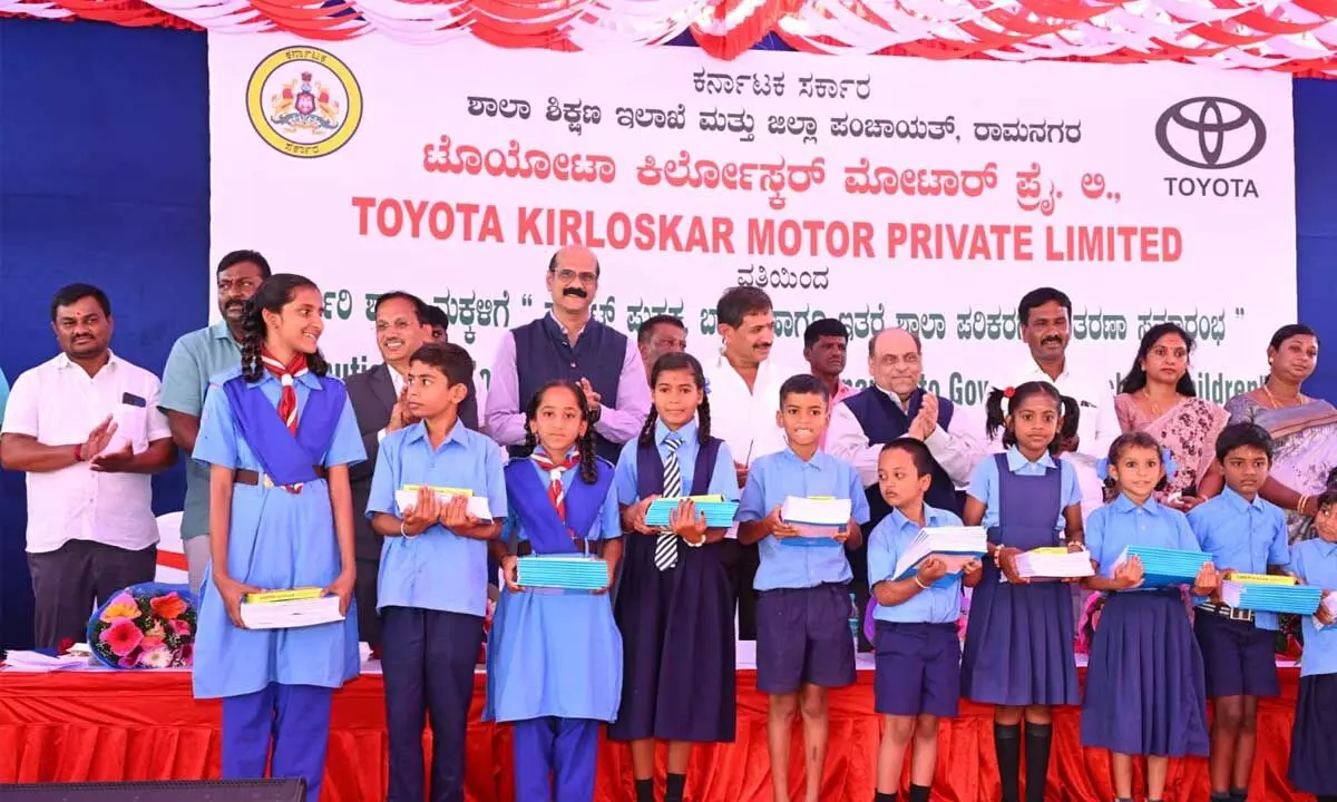 TKM provides essential school supplies to 268 Government schools in Ramanagara