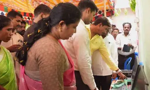 Tirumala Seva Trust donated six computers to districtlibrary inKothagudem on Monday