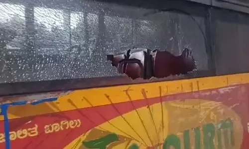 Woman fined Rs 5,000 for smashing window glass of bus
