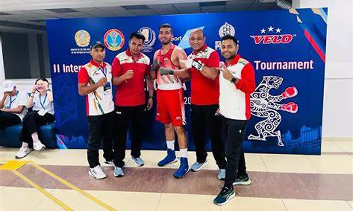Indian boxer Sumit advances to semifinals, confirms medal at 2nd Elorda Cup