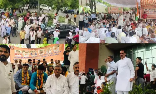 Land acquisition: Farmers stage protest in Gurugram; lock HSIIDC, Tehsil offices