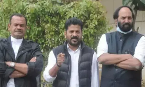 Komatireddy Venkat Reddy, A Revanth Reddy and  N Uttam Kumar Reddy