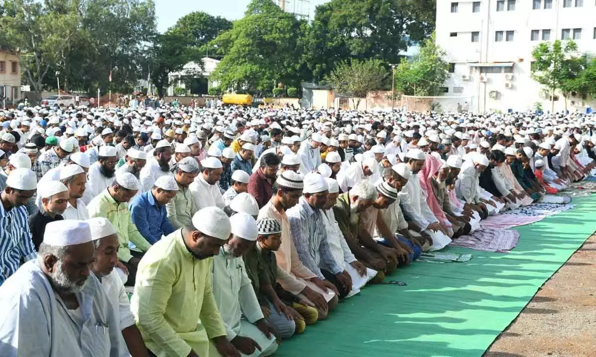 Muslims celebrate Bakrid with fervour in Vijayawada