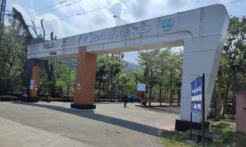 A view of Visakha Institute of Medical Sciences in Visakhapatnam