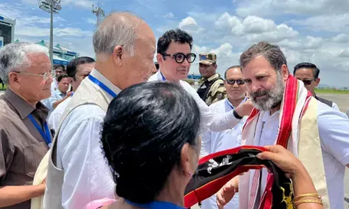 Rahul in Manipur to convey message of peace, BJP should do the same: Priyanka