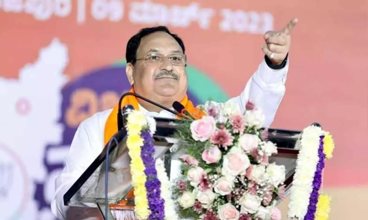 Nadda dubs Baghel corruption king, asks voters to oust Congress from power in Assembly polls