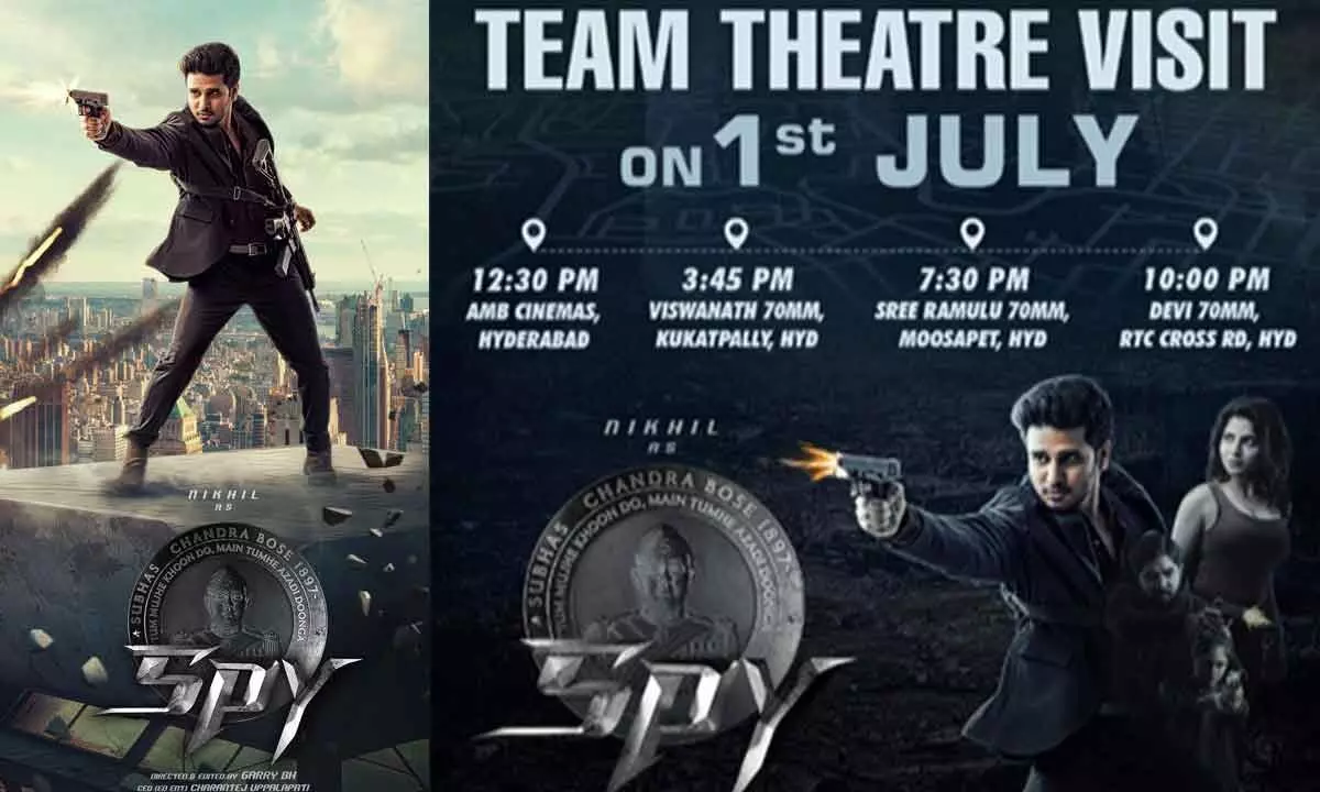  Spy team to have a theatre tour in Hyderabad today