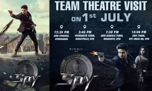  Spy team to have a theatre tour in Hyderabad today