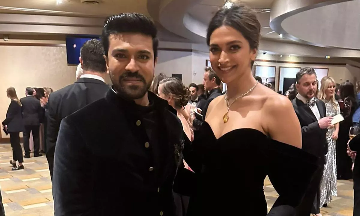 Ram Charan and Deepika Padukone