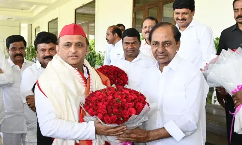 Akhilesh Yadav and BRS national president and CM KCR