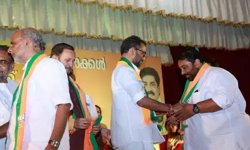 Leaders from Janata Dal And Allied Parties Join BJP In Kerala